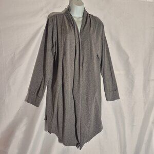Allegra K cardigan long sweater, w/ pockets grey in size 40